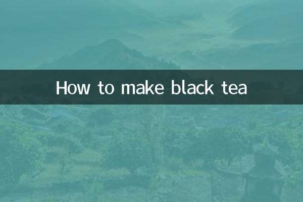 काली चाय कैसे बनाये