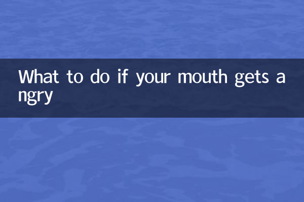 O que fazer se sua boca ficar com raiva