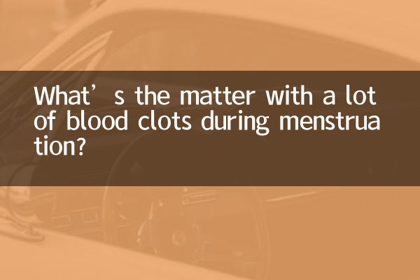 Quel est le problème avec l’abondance de caillots sanguins pendant les règles ?