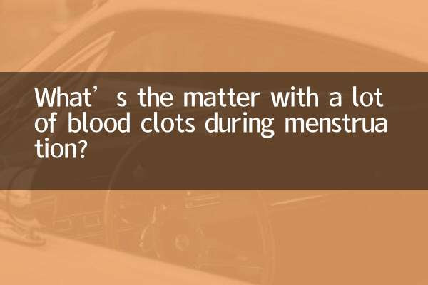 Quel est le problème avec l’abondance de caillots sanguins pendant les règles ?