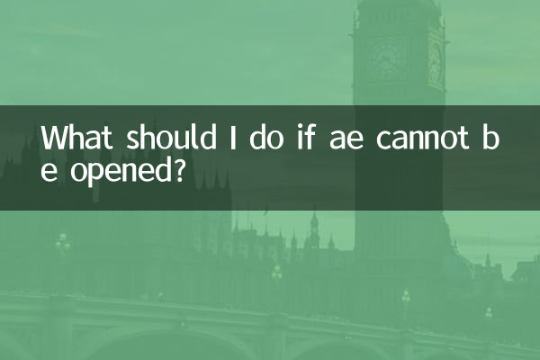 Que dois-je faire si ae ne peut pas être ouvert ?