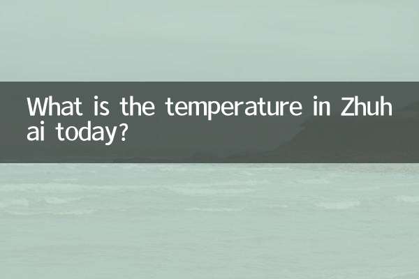 Wie hoch ist die Temperatur heute in Zhuhai?