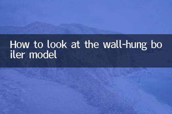 So sehen Sie sich das Wandkesselmodell an