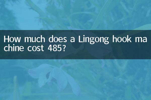 लिंगोंग हुक मशीन की कीमत 485 कितनी है?
