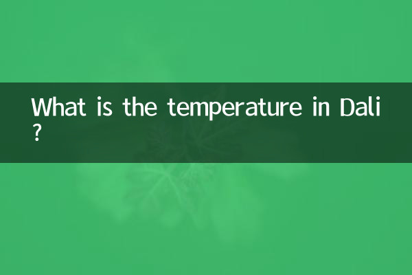 What is the temperature in Dali?