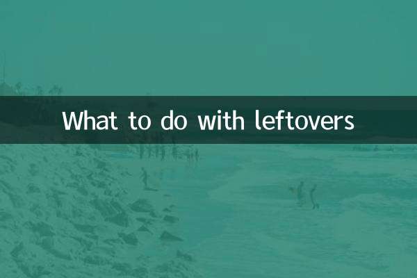 Que faire des restes