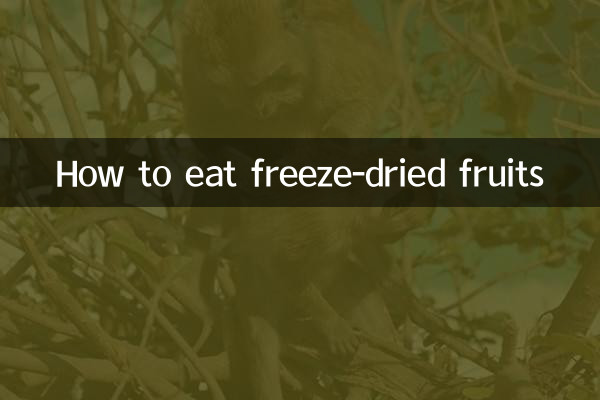 Comment manger des fruits lyophilisés