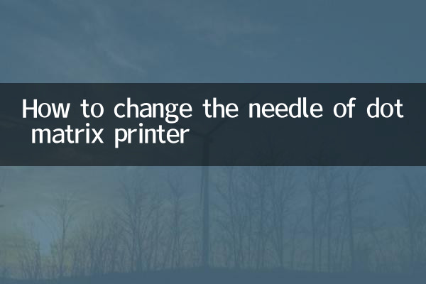 ডট ম্যাট্রিক্স প্রিন্টারের সুই কীভাবে পরিবর্তন করবেন