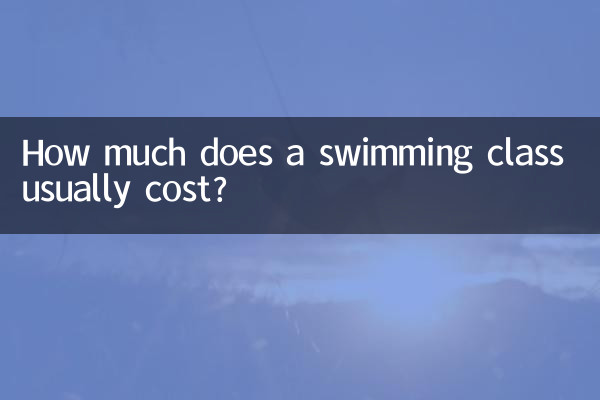 ¿Cuánto suele costar una clase de natación?