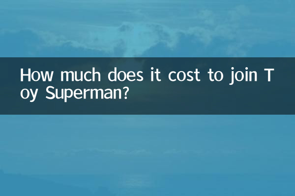टॉय सुपरमैन से जुड़ने में कितना खर्च आता है?
