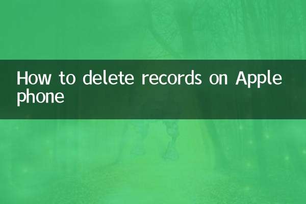 Como excluir registros no telefone Apple