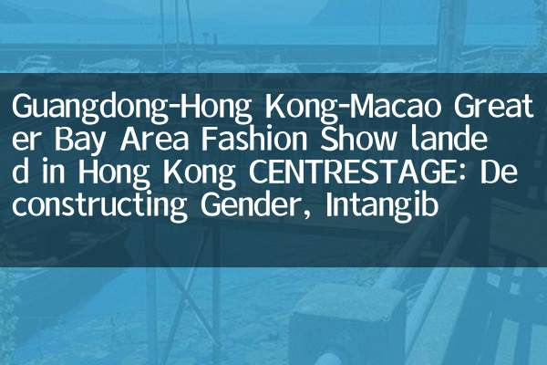 Guangdong-Hong Kong-Macao Greater Bay Area Modenschau landete in Hongkong Centrestage: Dekonstruktion des Geschlechts, immaterielles kulturelles Erbe-Kollision mit Cyberpunk