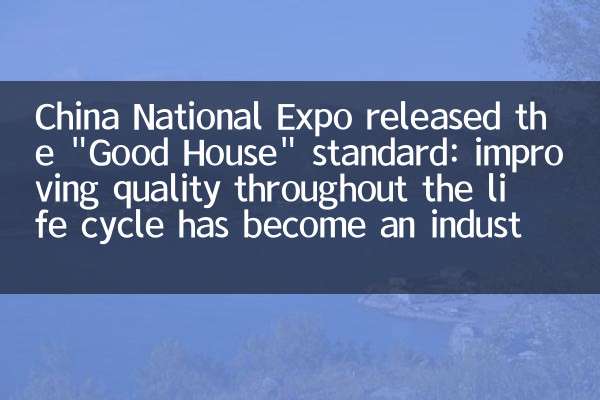 China National Expo ha pubblicato lo standard 