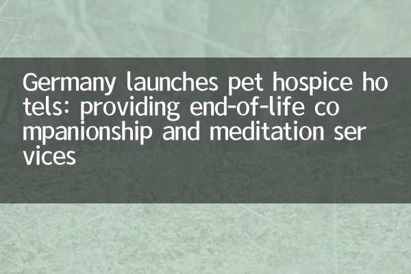 La Germania lancia hotel per animali domestici: fornire servizi di compagnia e meditazione di fine vita