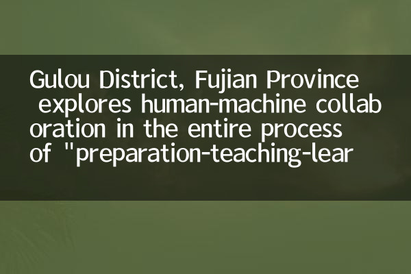 Distretto di Guluu, provincia del Fujian, esplora la collaborazione umana-macchina nell'intero processo di 