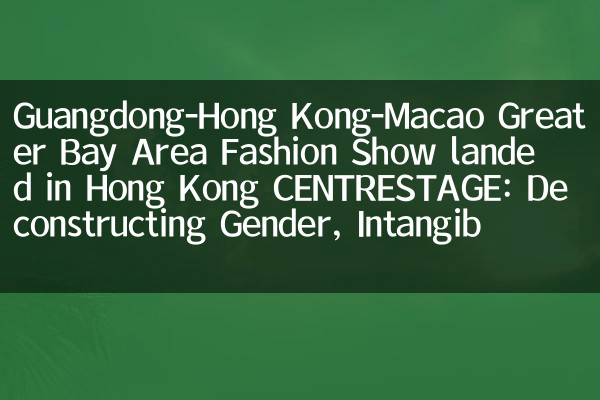 La sfilata di moda di Greater Bay Area del Guangdong-Hong-Hong Kong-Macao è atterrata nel centro di Hong Kong: decostruzione di genere e immateriale collisione del patrimonio culturale con cyberpunk