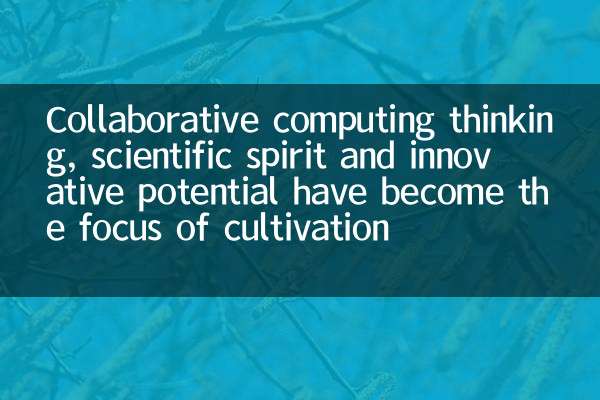 Il pensiero informatico collaborativo, lo spirito scientifico e il potenziale innovativo sono diventati al centro della coltivazione