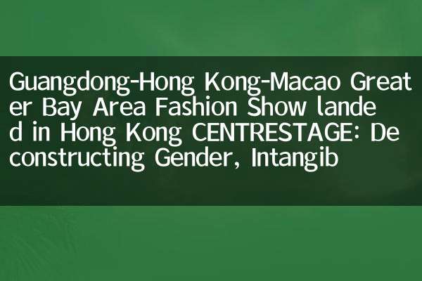 粤港澳大湾区时尚汇演登陆香港 CENTRESTAGE：解构性别、非遗与赛博朋克碰撞