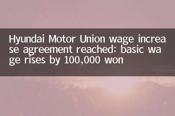 Accordo di aumento del salario di Hyundai Motor Union raggiunto: il salario di base aumenta di 100.000 vinti