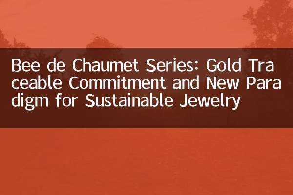 Серия Bee de Chaumet: золотая прослеживаемая приверженность и новая парадигма для устойчивых украшений