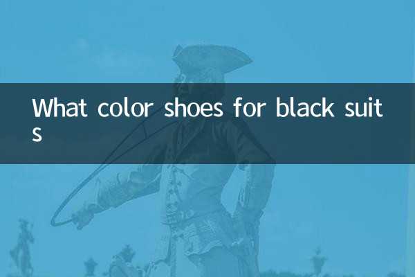 ¿Qué color de zapatos para trajes negros?