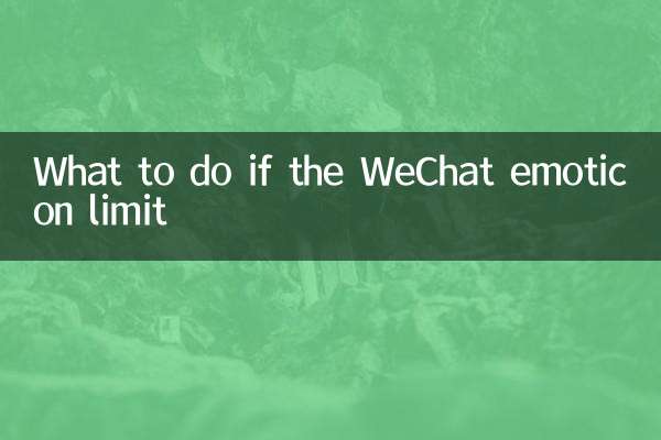 O que fazer se o limite do emoticon do WeChat