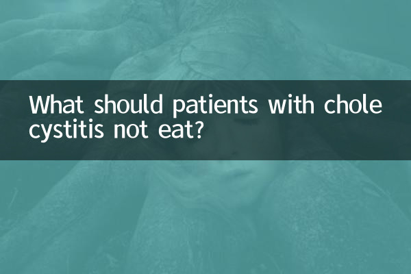 Was sollten Patienten mit Cholezystitis nicht essen