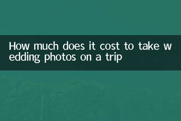 ¿Cuánto cuesta tomar fotos de bodas en un viaje?