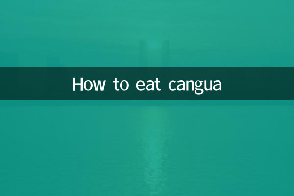 Como comer cangua