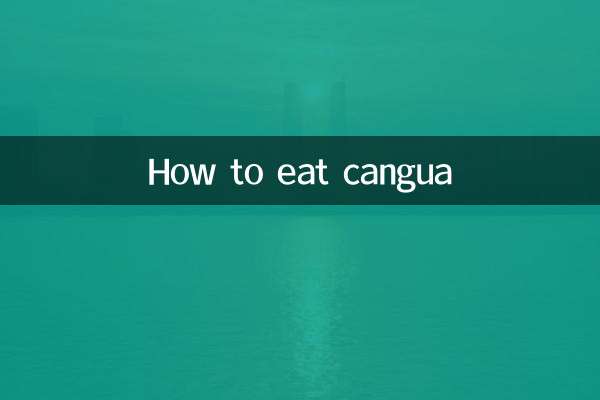 Como comer cangua