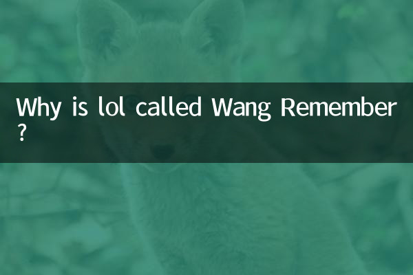 Perché lol si chiama Wang Remember?