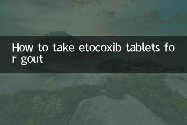 Como tomar comprimidos de etocoxibe para gota
