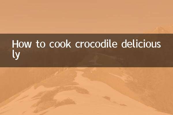 How to cook crocodile deliciously