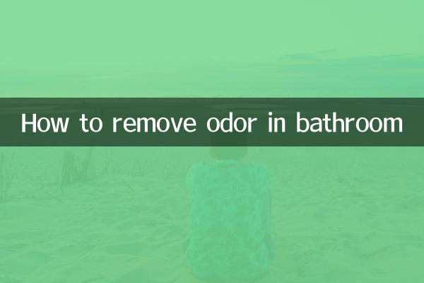 Come rimuovere l'odore dal bagno