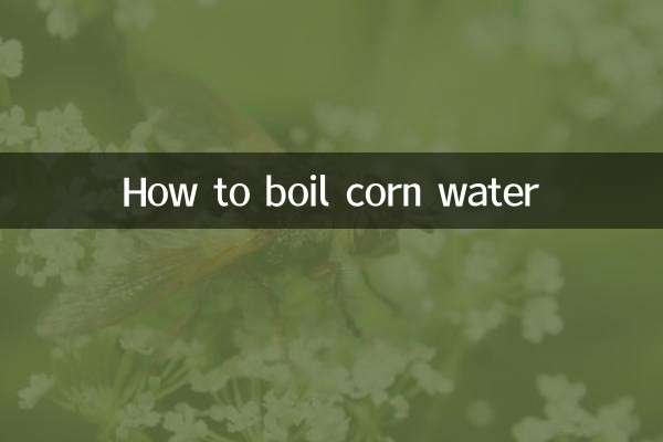 How to boil corn water