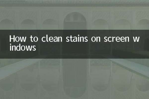 Comment nettoyer les taches sur les moustiquaires