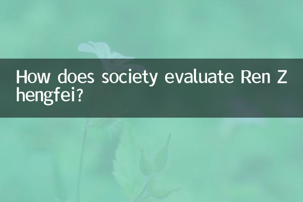 How does society evaluate Ren Zhengfei?