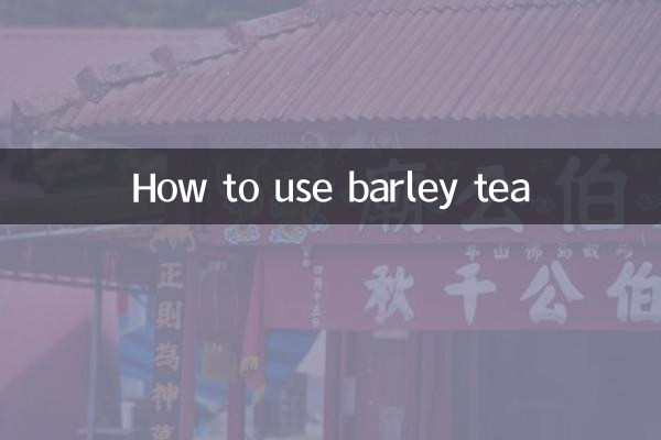 So verwenden Sie Gerstentee