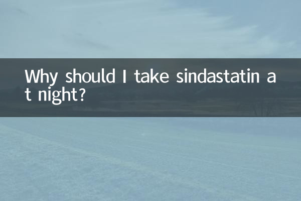 Perché dovrei prendere la sindastatina di notte?