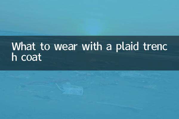 체크 무늬 트렌치 코트로 무엇을 입을까요?