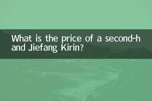 Qual é o preço de um Jiefang Kirin usado?