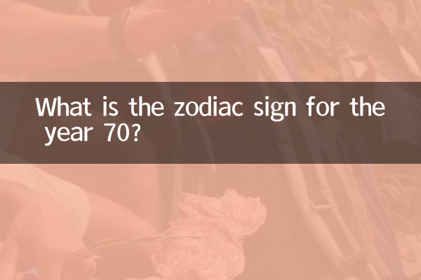 70 বছরের জন্য রাশিচক্রের চিহ্ন কী?