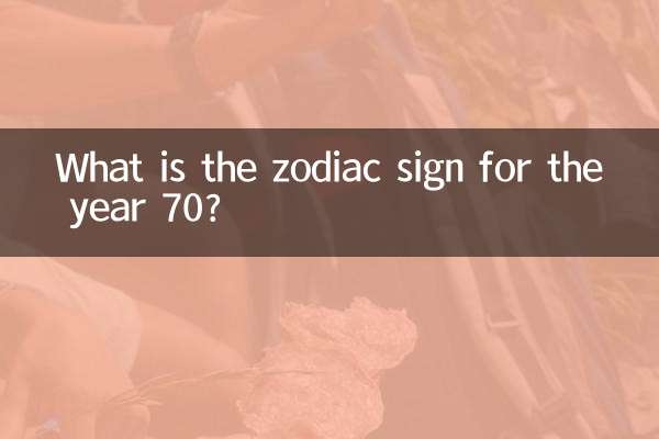 70 বছরের জন্য রাশিচক্রের চিহ্ন কী?