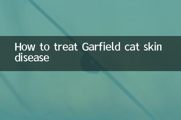 Cómo tratar la enfermedad de la piel del gato Garfield
