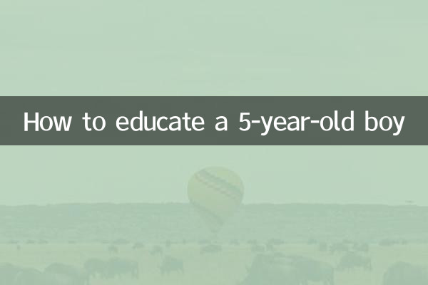 Cómo educar a un niño de 5 años