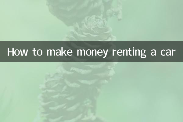 자동차 렌트해서 돈 버는 방법