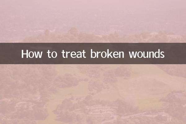 摔破的傷口怎麼處理