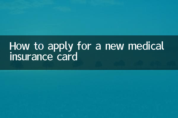 How to apply for a new medical insurance card