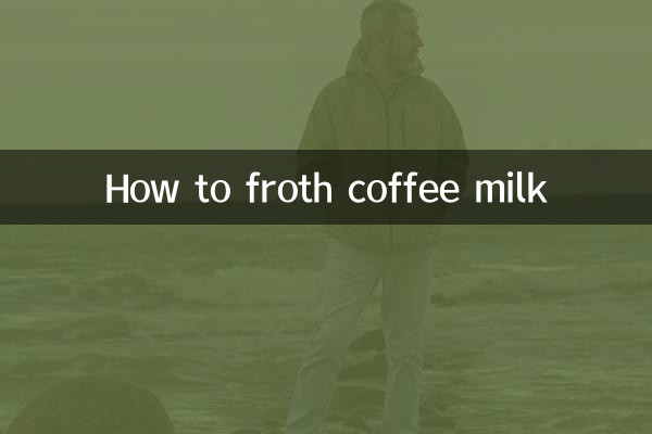 How to froth coffee milk