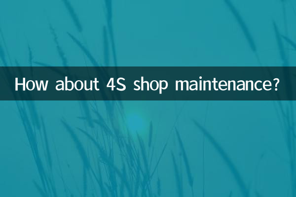 How about 4S shop maintenance?